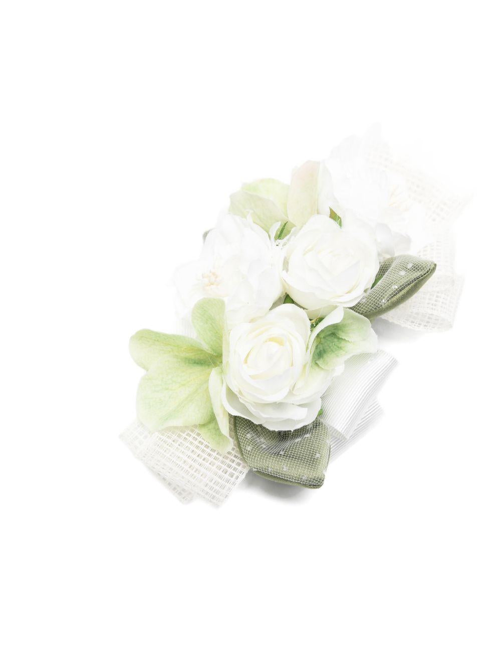 Fermaglio per capelli per bambina Colorichiari bianco con design a fiori FL938539 AF771 20 COLORICHIARI 