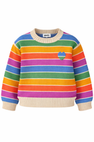 Maglione per bambina Molo multicolore con motivo a righe 2S26K201 9827 MOLO KIDS 