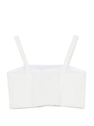 Top per bambina Elisabetta Franchi al Mia Bambina bianco con spalline sottili EFTO0140GA022 0004 ElISABETTA FRANCHI KIDS 