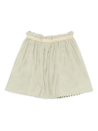 Gonna per bambina Louise Misha verde con dettagli arricciati GRI-W25-S0196 ALMOND LOUISE MISHA 
