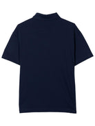 T-shirt per bambino Fendi Kids blu con taschino logo FF JMI399 7AJ F1I11 FENDI KIDS 