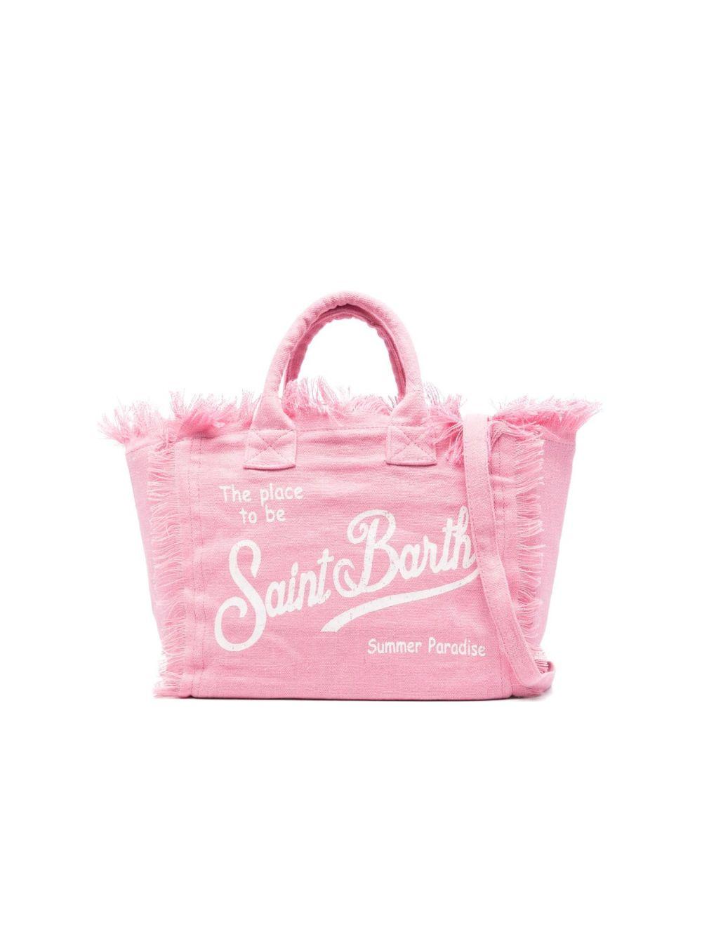 Borsa tote Colette MC2 Saint Barth rosa con stampa logo COL0018 00142L MC2 ST. BARTH KIDS 