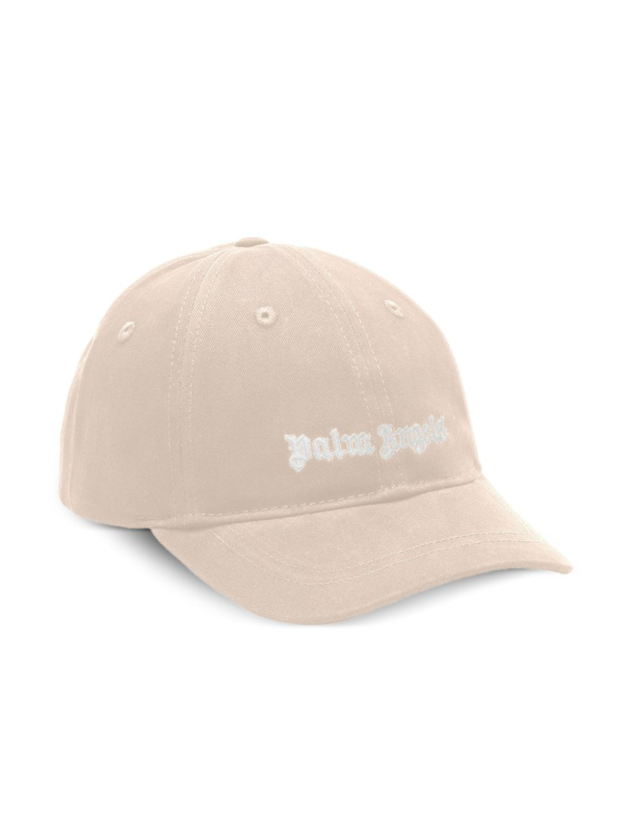 Cappello per bambino Palm Angels Kids beige con logo ricamato PBLB002S26FAB003 092 PALM ANGELS KIDS 