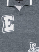 Maglione per bambino Emporio Armani Kids grigio con logo in maglia EB001583 AF27314 O8035 EMPORIO ARMANI KIDS 