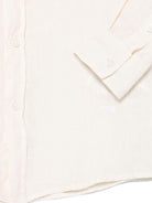 Camicia in lino per bambino Paolo Pecora Kids beige con logo ricamato PP4031 SALE PAOLO PECORA KIDS 