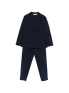 Completo per bambino Paolo Pecora Kida blu modello doppiopetto PP4202 BLU PAOLO PECORA KIDS 