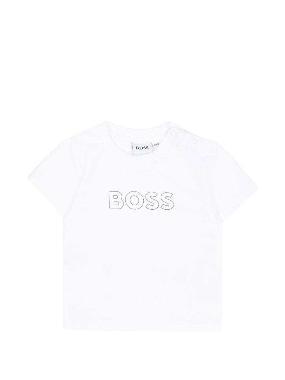 Tuta sportiva per neonato BOSS Kids blu con dettaglio a righe J53051 849 BOSS KIDS 