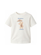 T-shirt per bambini Burberry Kids bianca con motivo London Bear 8127206 A2014 BURBERRY KIDS 