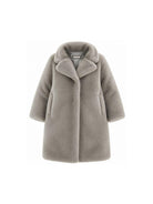 Cappotto per bambina Monnalisa Kids grigio con colletto 17H109 8034 0032 MONNALISA KIDS 