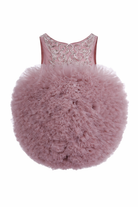 Abito per neonata Maison Ava rosa con gonna in tulle MA FW25 GL10 PINK MAISON AVA KIDS 