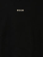 Felpa per bambina MSGM Kids nero con collo rialzato F5MSJGSW188 110 MSGM KIDS 