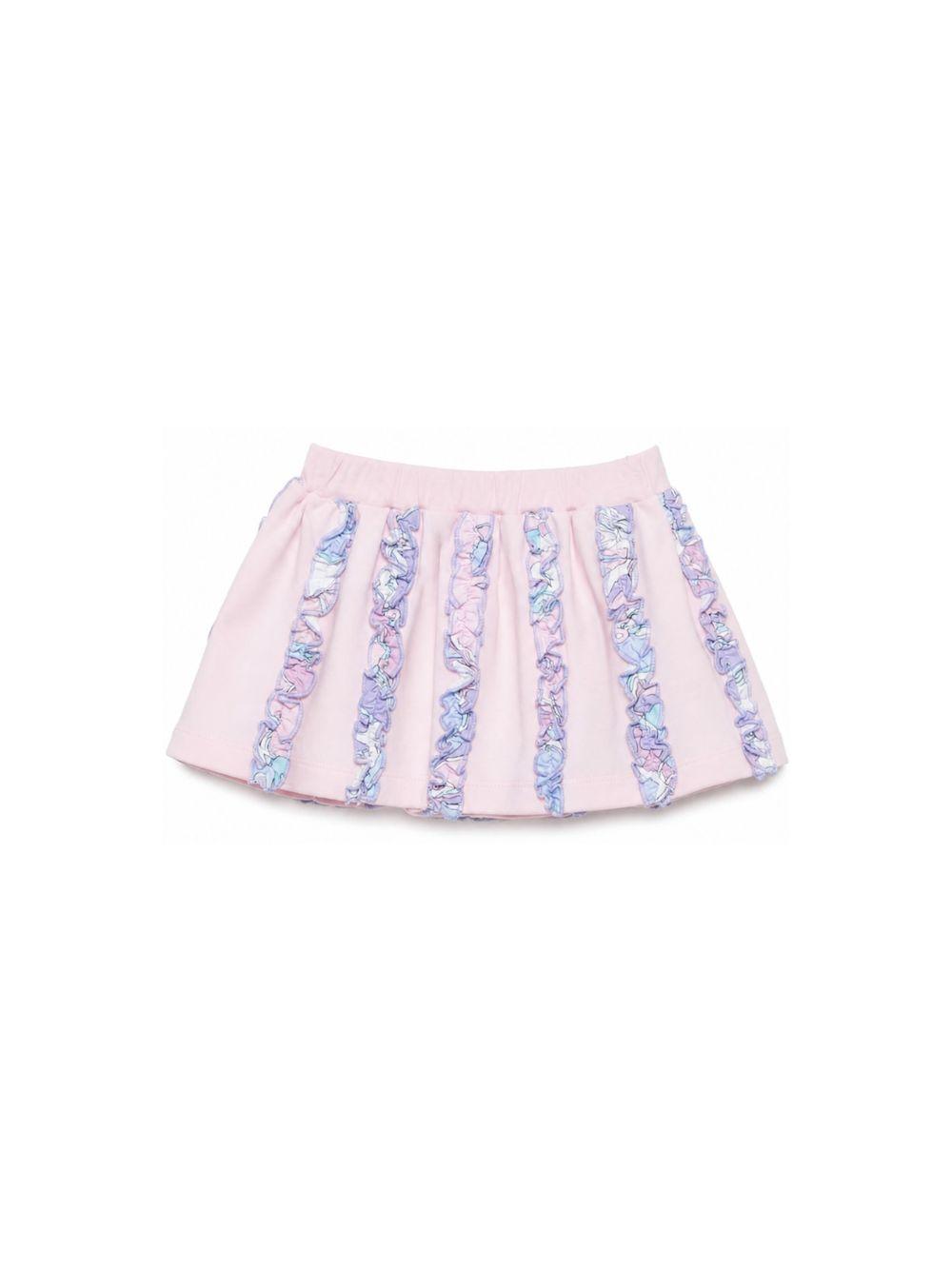 Gonna per neonata Emilio Pucci Junior rosa con dettagli con volant PZ7001 Z3278 51S EMILIO PUCCI KIDS 