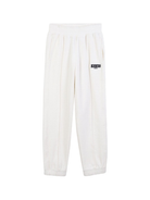 Pantaloni sportivi per bambino Kenzo Kids bianchi con logo ricamato K61411 117 KENZO KIDS 