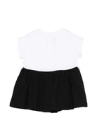 Abito per bambina Balmain Kids nero con ruches BY1092 Z3672 930BC BALMAIN KIDS 