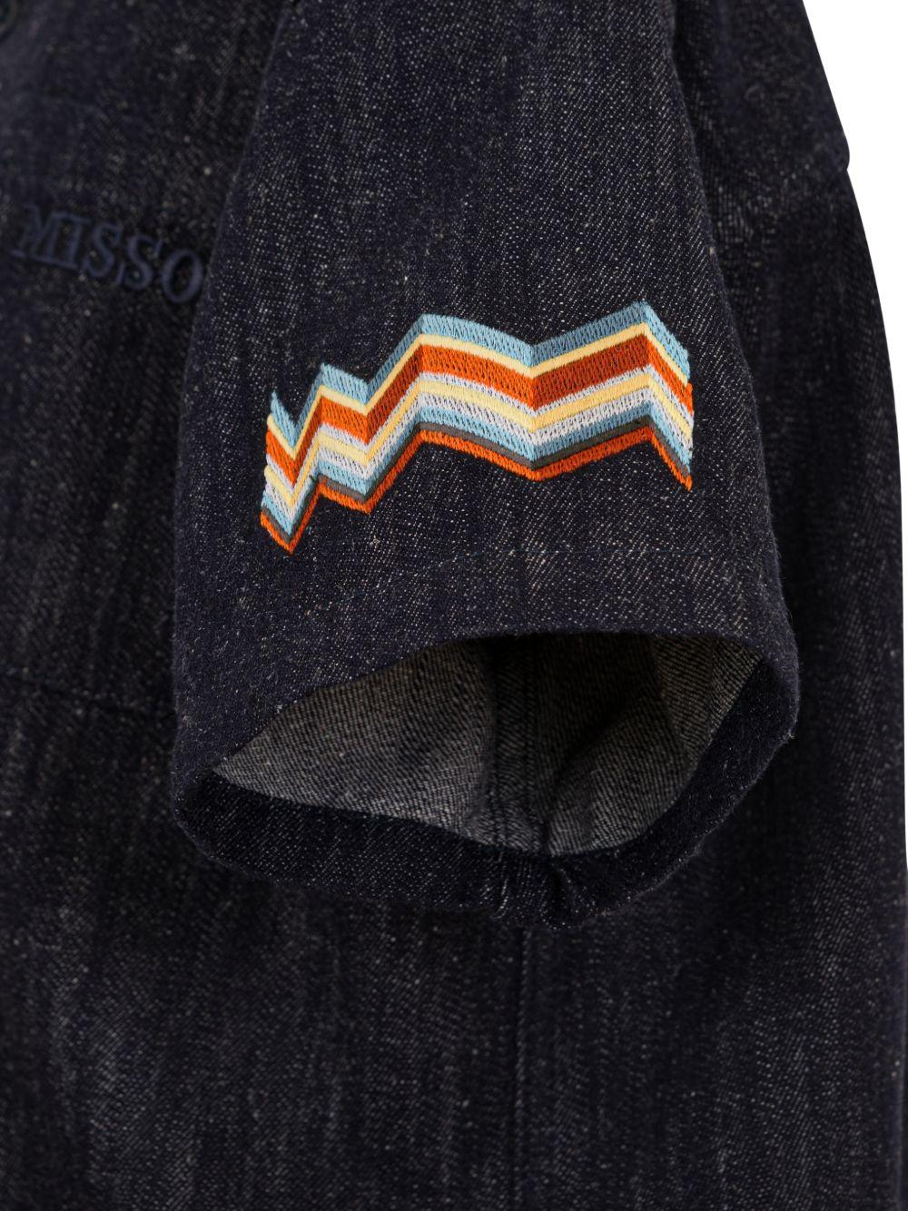 Camicia per bambino Missoni Kids in denim con taschino sul petto MY5P21 D0136 621 MISSONI KIDS 