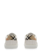 Sneakers per bambini Burberry Kids bianche con inserti con motivo Vintage Check 8122647 B9368 BURBERRY KIDS 