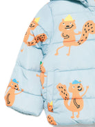 Piumino per neonato Stella McCartney Kids azzurro con stampa scoiattoli TX2547 Z3224 670MC STELLA McCARTNEY KIDS 