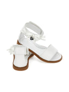 Sandali per bambina Monnalisa bianchi con decorazione fiocchi 8CG003 7707 0001 MONNALISA KIDS 