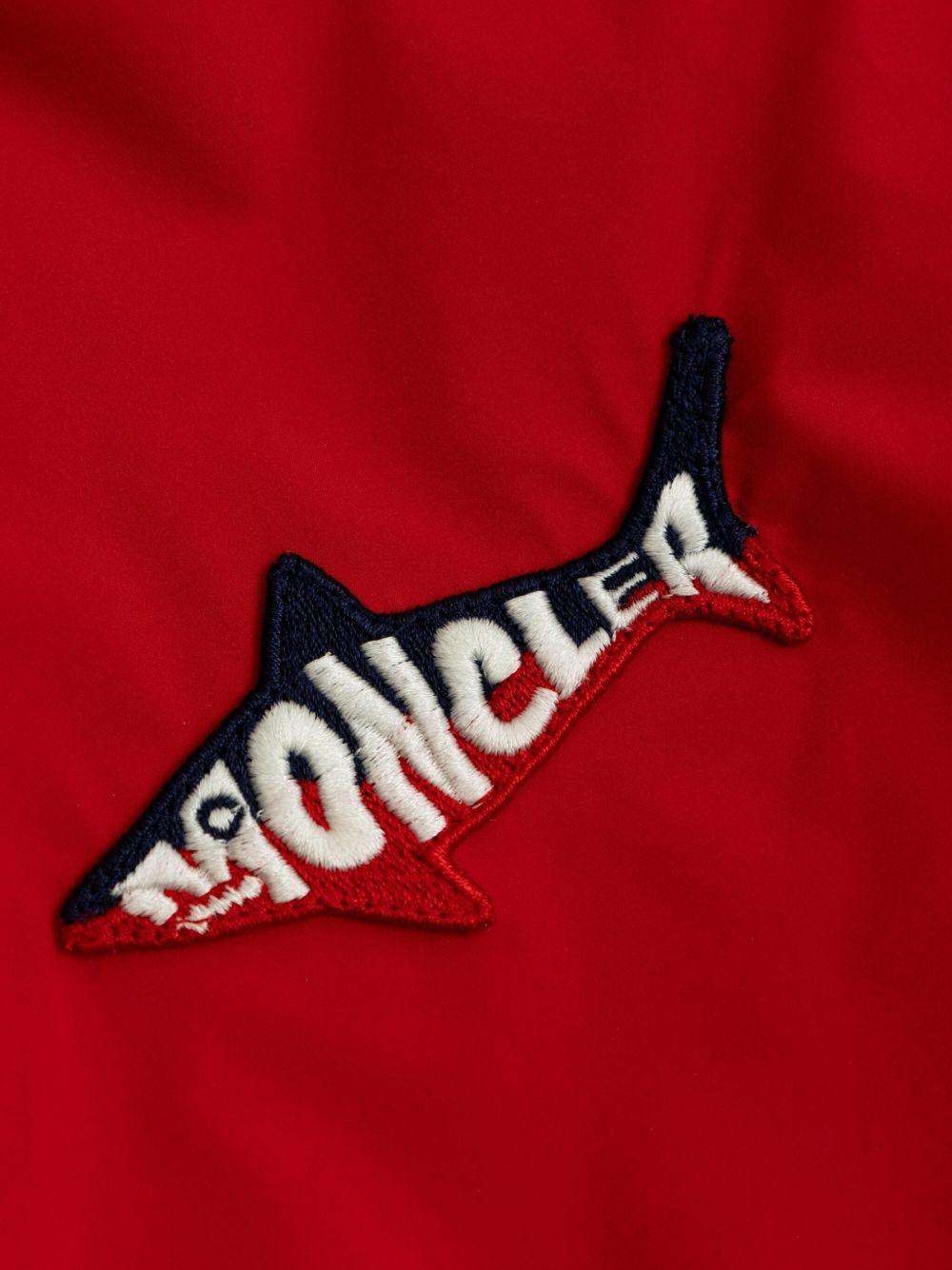 Giubbino per bambino Moncler Enfant rosso reversibile con cappuccio e orli elasticizzati K19541A00114597YW 455 MONCLER ENFANT 