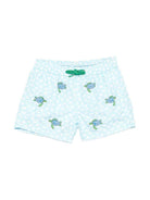 Costume per bambino MC2 Saint Barth Kids azzurro con motivo tartarughe JEA0014 02169L MC2 ST. BARTH KIDS 