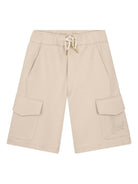 Shorts per bambino Lanvin Enfant beige con vita elasticizzata N30377 180 LANVIN KIDS 