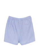 Shorts per donna Merci azzurro con stampa geometrica P429 VAR.1 MERCI 