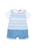 Tutina per neonato Missoni Kids azzurra con design a chevron MYA501 Z3674 600AZ MISSONI KIDS 