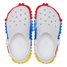 Ciabatte per bambini Crocs Kids x Lego bianche con design mattoncini 211874 WHI CROCS KIDS 