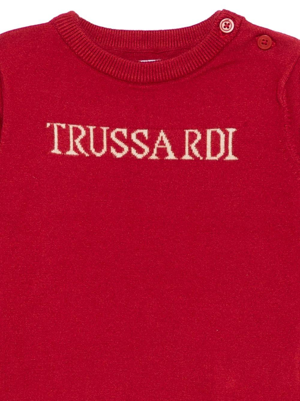 Maglione per neonato TRUSSARDI JUNIOR beige con intarsio TIA25020MA EMBOLDENED TRUSSARDI JUNIOR 