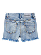 Shorts per bambina Monnalisa x Disney in denim con ricamo 19G416 7013 0062 MONNALISA 