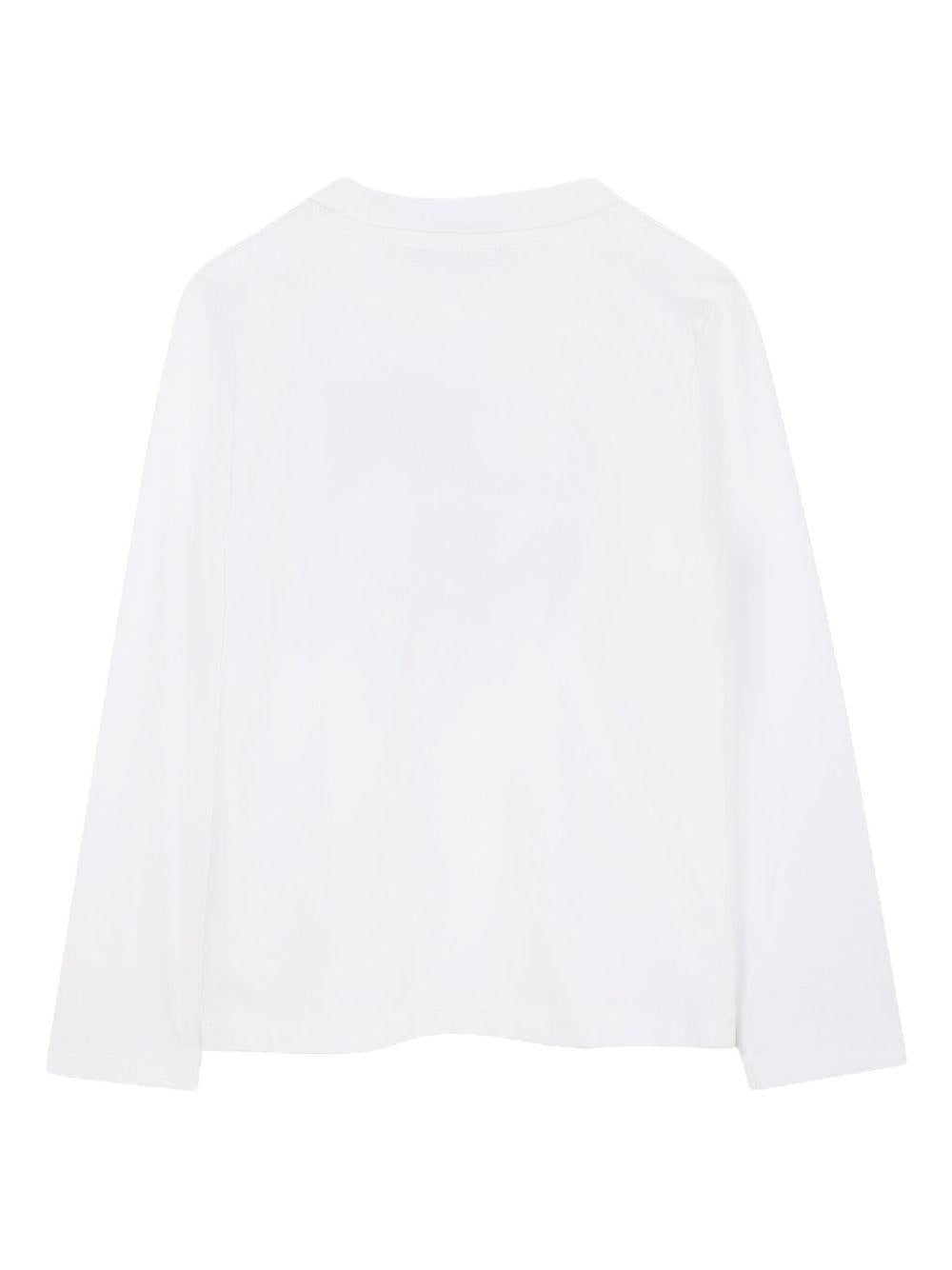 T-shirt per bambino DKNY Kids bianca con logo D62457 10P DKNY 