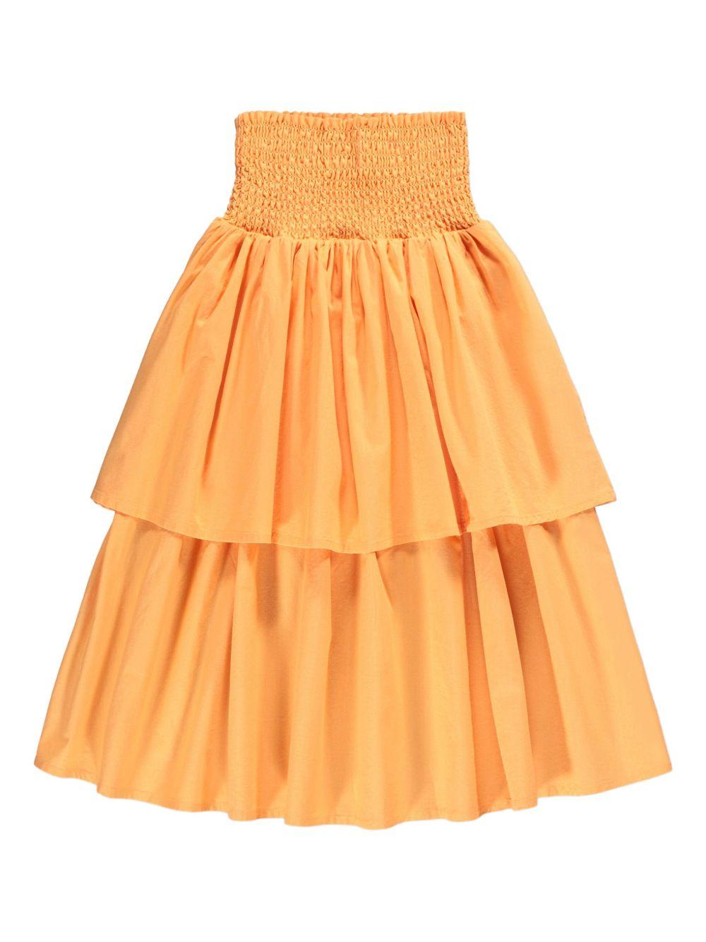 Gonna Brenna per bambina Molo arancione con vita arricciata 2S26D101 5475 MOLO KIDS 