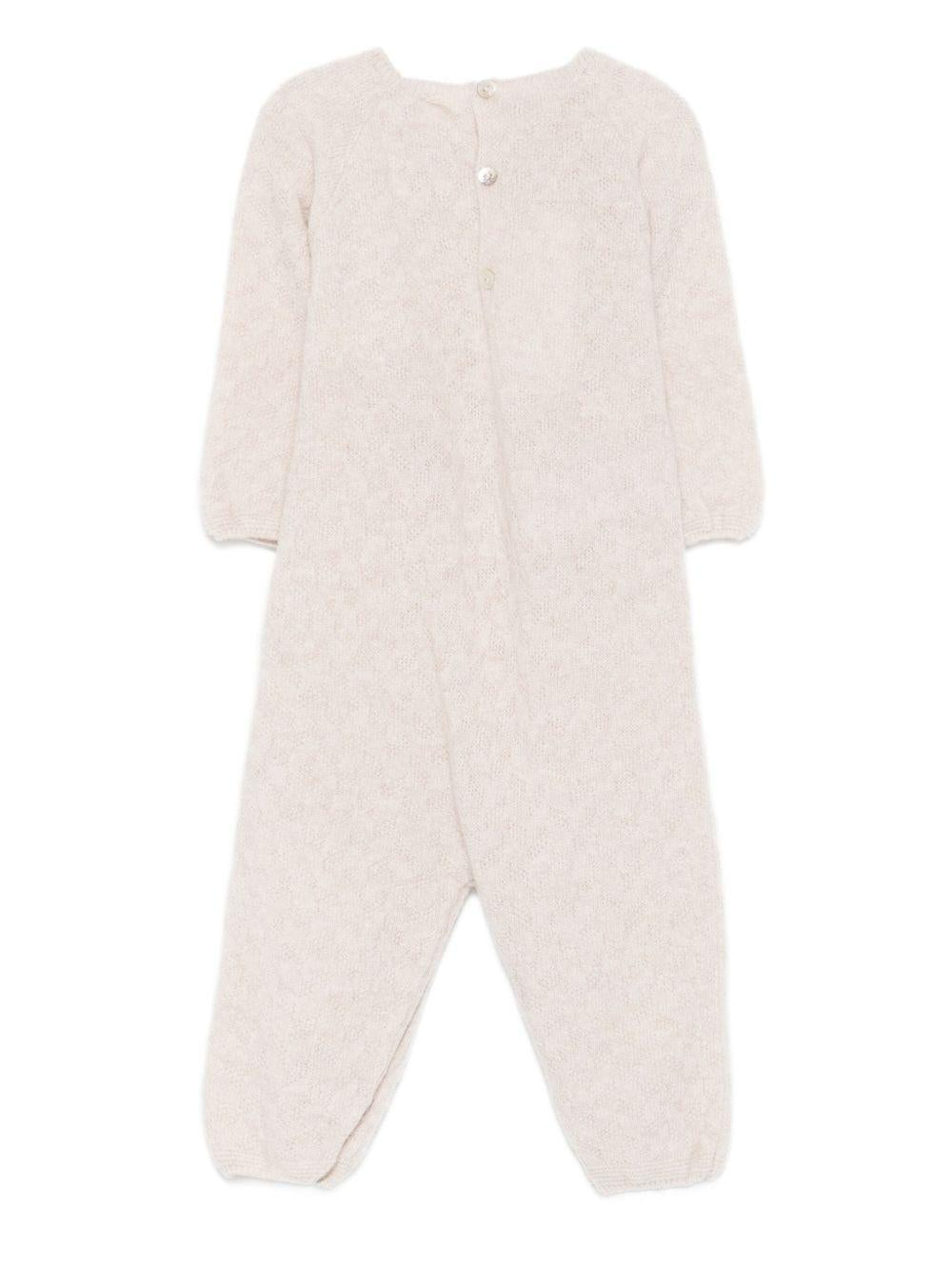 Tutina per neonati Paz Rodriguez beige con chiusura con bottoni sul davanti 005-113169 64 H109 PaZ RODRIGUEZ KIDS 