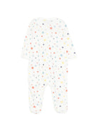 Pigiama per neonato Petit Bateau bianco con stampa stelle A0F8T 01 PETIT BATEAU 