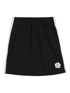 Gonna per bambina Kenzo Kids nera con dettaglio bande laterali K61713 09B KENZO KIDS 