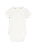 Tutina per neonati Petit Bateau beige con colletto ricamato A0FSV 01 PETIT BATEAU KIDS 