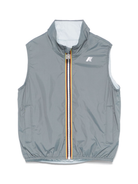 Giubbino smanicato per bambino K Way Kids grigio con design reversibile K7141EW AZP K-WAY KIDS 