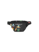 Marsupio per bambino Sprayground kid nero con stampa grafica 910B8289 NSZ SPRAYGROUND KIDS 