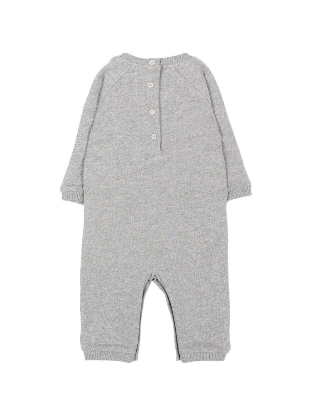 Tutina per neonati Etro Kids grigia con ricamo orsetto sul davanti GZB540 Z3188 806 ETRO KIDS 