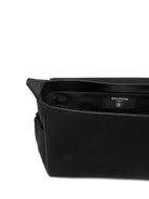Borsa fasciatoio per neonati Balmain Kids nera con logo ricamato BY0618 Z0042 930AV BALMAIN KIDS 