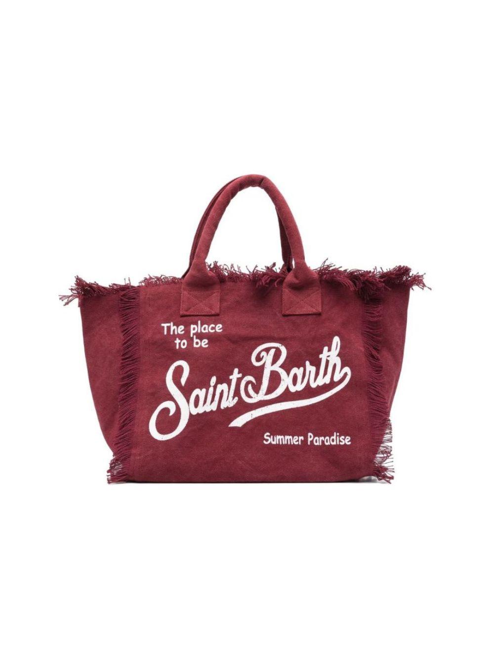 Borsa Vanity MC2 Saint Barth rossa con dettaglio frange VANI001 00171L MC2 ST. BARTH KIDS 