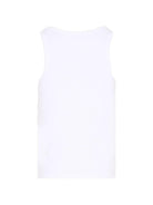 Canotta per bambina Moschino Kids bianca con logo sul davanti HAM06MLBA39 10101 MOSCHINO KIDS 