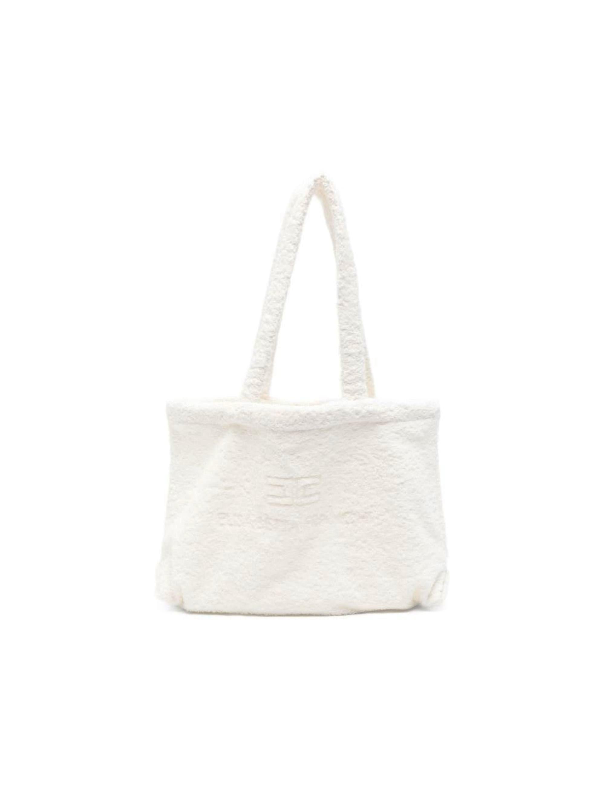 Borsa a spalla per bambina Elisabetta Franchi La Mia Bambina bianca con logo ricamato EFBO1170SP003 0004 ElISABETTA FRANCHI KIDS 