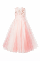 Abito per bambina Maison Ava rosa con decorazione floreale MA FW25 GC47 PINK/WHITE MAISON AVA KIDS 