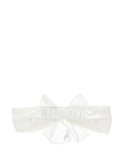 Fascia per capelli per neonata Monnalisa bianca con dettaglio fiocco 73G006 7133 0001 MONNALISA KIDS 
