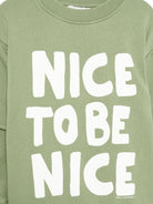 Felpa per bambino Stella McCartney Kids verde con design a strati TX4R40 Z0453 727 STELLA McCARTNEY KIDS 
