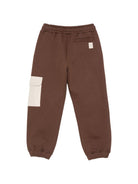 Pantaloni sportivi per bambino Eleventy Kids marroni con tasca cargo a contrasto EZ6I30 Z3999 320BG ELEVENTY KIDS 