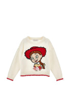 Maglione per bambina Monnalisa Kids bianco con ricamo Toy Story 19H603 8066 029F MONNALISA KIDS 
