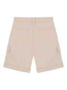 Bermuda per bambino Balmain Kids beige con bottoni color oro BY6R19 G0197 107 BALMAIN KIDS 