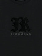 T-shirt per bambino John Richmond Junior nero con logo RGA25009TS BLACK JOHN RICHMOND JUNIOR 
